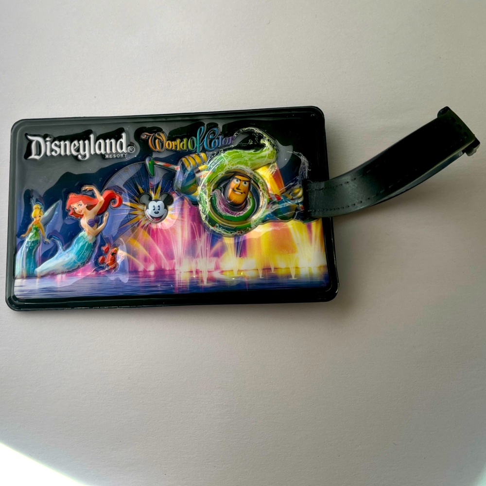Disneyland World of Color Luggage tag